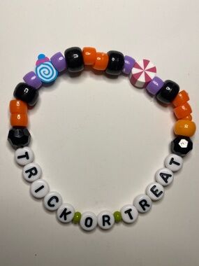 Halloween Trick or Treat Kandi Candy Bracelet